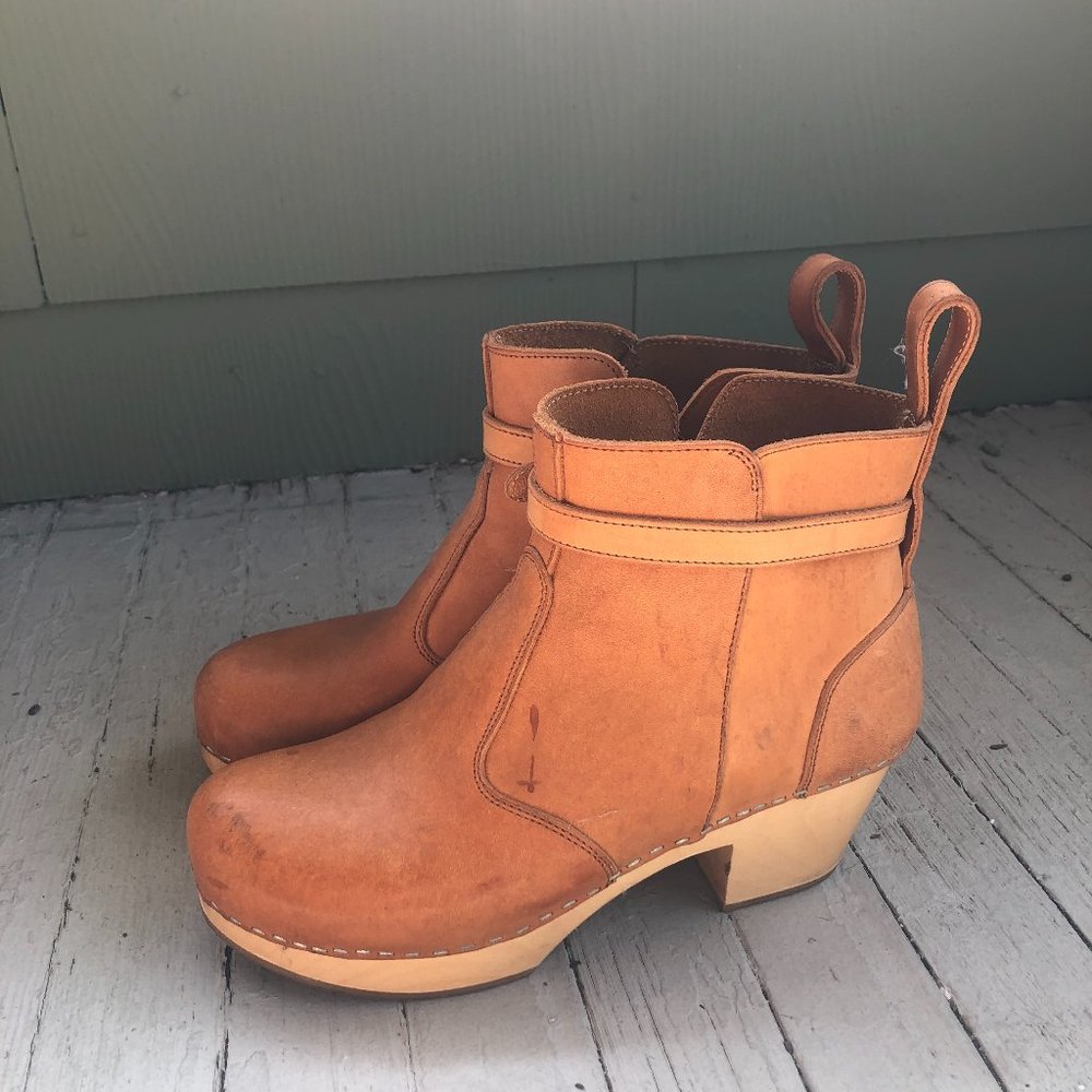 Swedish Hasbeens Jodhpur Clog Boot